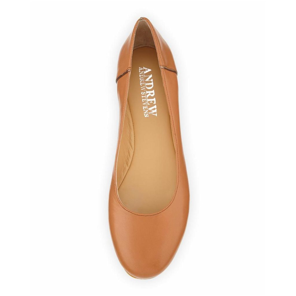 Leather ballets flats