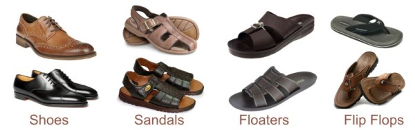 types of flip flops slippers