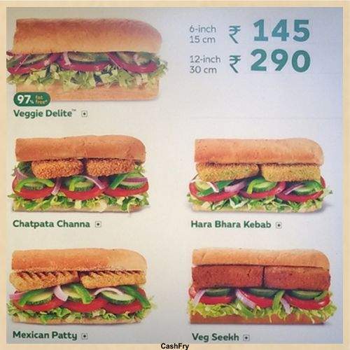 Subway Menu-3