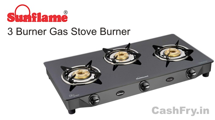 3 Burner Gas Stove Stainless Steel